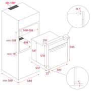فرن تيكا الكهربائي المدمج متعدد الوظائف مع وظيفة AirFry HSB 646