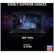 Asus ROG Zephyrus S17 Gaming Laptop - 11th Gen – Core i9 2.5GHz 32GB 2TB 16GB Win10 17.3inch WQHD Black NVIDIA GeForce RTX 3080 English/Arabic Keyboard GX703HS K4021T (2021) Middle East Version