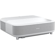 Epson Epiqvision Ultra Ls300 Smart Streaming Laser Short Throw Projector, 3600 Lumens Hdr Android Tv Sports - White