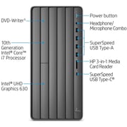 HP Envy Desktop Computer Intel Core i7-10700, 16GB Ram 1TB Hard Drive+ 512GB SSD Windows 10 Pro (USA Version)