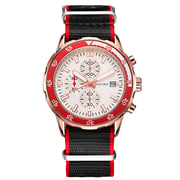 Maestro Chronograph Nato Band Watch Red