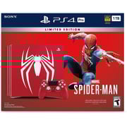 Sony PlayStation 4 Pro 1TB Spiderman Limited Edition Console Red