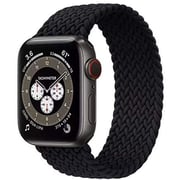 Maxguard Moda-Series Braided Solo Loop For Apple Watch 44/42mm Black