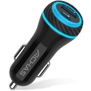 Maxguard Dual Port Fast Car Charger Black