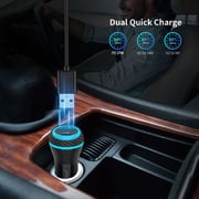 Maxguard Dual Port Fast Car Charger Black