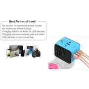 Maxguard Veloce-Series Universal Travel Adapter Blue/Black