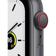 Apple Watch SE GPS+Cellular 44mm Space Grey Aluminium Case Midnight Sport Band - Regular - Middle East Version