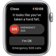 Apple Watch SE GPS 40mm Silver Aluminium Case Abyss Blue Sport Band - Regular – Middle East Version