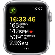 Apple Watch SE GPS+Cellular 40mm Silver Aluminium Case Abyss Blue/Moss Green Sport Loop - Middle East Version