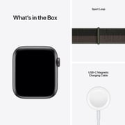 Apple Watch SE GPS+Cellular 44mm Space Grey Aluminium Case Tornado/Grey Sport Loop - Middle East Version