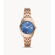 Fossil Scarlette Mini Womens Wristwatch, Genuine Imported, Rose Gold Es4901