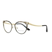 Bvlgari Cat Eye Black/pale Gold For Women Frame