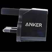 أنكر باور بورت ميني شاحن USB ثنائي المنافذ ، أسود