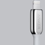 أنكر Powerline + III USB-A إلى كابل Lightning بطول 1.8 متر فضي