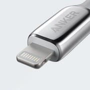 أنكر Powerline + III USB-A إلى كابل Lightning بطول 1.8 متر فضي