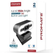 Promate Webcam With Microphone Black