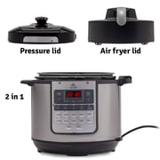 Evvoli Combo 15 In 1 Electric Pressure Cooker With Air Fryer Multi-cooker 15 Smart Functions 5.7l Capacity 1500w Evka-com6015s 2 Years Warrnty