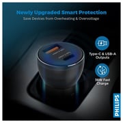 Philips Dual Port USB Car Charger Black