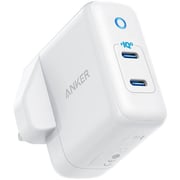 Anker PowerPort III Duo 2 Port USB-C Charger 40Watts White