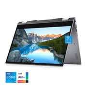 لاب توب ديل انسبايرون 5406 2 في 1 بشاشة تعمل باللمس كور i5-1135G7 2.40 جيجاهيرتز 12 جيجا 512 جيجا اس اس دي انتل ايريس اكس اي جرافيكس وين 10 14 انش فل اتش دي تيتان رمادي