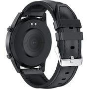 Xcell Classic-3Talk Smart Watch Black With Black Leather Strap