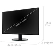 Viewsonic Va2719-sh 27 Inch 1080p Home And Office Monitor With Hdmi, Vga And Earphone Inputs
