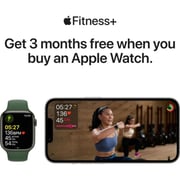 Apple Watch Series 7 GPS ، هيكل من الألمنيوم Starlight مقاس 41 ملم مع سوار رياضي Starlight - عادي