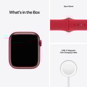 Apple Watch Series 7 GPS, 45mm (PRODUCT)RED Aluminium Case with (PRODUCT)RED Sport Band