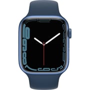 Apple Watch Series 7 GPS, 41mm Blue Aluminium Case with Abyss Blue Sport Band – Middle East Version