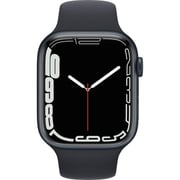 Apple Watch Series 7 GPS, 45mm Midnight Aluminium Case with Midnight Sport Band – Middle East Version