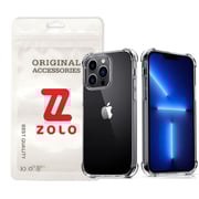 Zolo Shockproof Edge Bumpers Premium Tpu Anti-scratch Case Cover For Iphone 13 Pro Clear