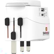 Skross 1302472 World Travel Adapter with Dual USB Port