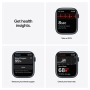 Apple Watch Nike Series 7 GPS + Cellular, 45mm Midnight Aluminium Case with Anthracite/Black Nike Sport Band – Middle East Version