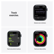 Apple Watch Nike Series 7 GPS + Cellular, 45mm Midnight Aluminium Case with Anthracite/Black Nike Sport Band – Middle East Version