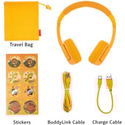 Buddyphones Play+ BP-PLAYP-YELLOW On Ear Wireless Headset Sun Yellow