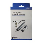 Eclips 99010 8 In 1 USB-C Hub