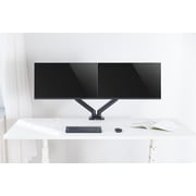 Navodesk Control Monitor Arms Model C, Ergonomic Monitor Desk Mount With Gas Spring Tech, Usb & Multimedia Hub By Navodesk (dual, Pure Black)
