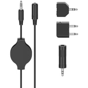 Hama 4-in-1 Travel Adapter Kit 1.2m Black