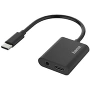 Hama USB Type-C To 3.5mm Audio Adapter Black