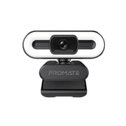 Promate Full Hd Web Camera, Premium Widescreen Video Calling 1080p Usb Webcam With Tripod, Noise Reduction Mic, Touch Control Led Light Modes And 90 Degree Wide-angle For Pc/ Laptop/zoom/skype, Procam-3