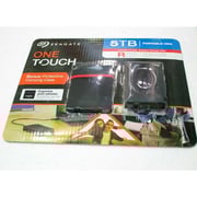 Seagate One Touch 5tb Portable Hdd External Hard Drive With Case - Black (stkc5000600)