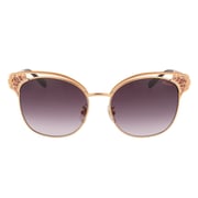 Chopard Schc24s 08my Cat-eye Gold Fullrim Sunglasses For Women (brown Lens)