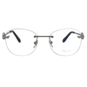 Chopard Vchc35s 0579 Oval Silver Rimless Eyeglasses For