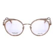 Police Vpla03 08ff Cat-eye Gold Fullrim Eyeglasses For Women