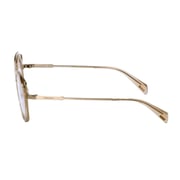 Police Vpla03 08ff Cat-eye Gold Fullrim Eyeglasses For Women