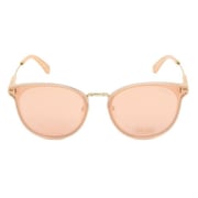 Tomford Tf725-k 74g Cat-eye Pink Fullrim Sunglasses For Women(mirrored Gold Lens)