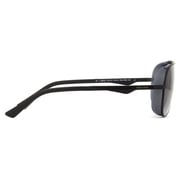 Police Spl721 01hm Aviator Black Fullrim Sunglasses For Unisex (grey Lens)