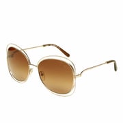 Chloe Ce119s 786 Butterfly Gold Fullrim Sunglasses For Women (brown Lens)