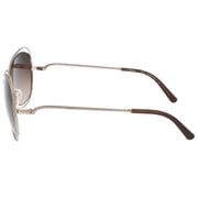 Chloe Ce119s 786 Butterfly Gold Fullrim Sunglasses For Women (brown Lens)