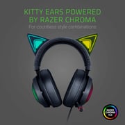 Razer RZ04-02980100-R3M1 Kraken Kitty Wired On Ear Gaming Headset Black
